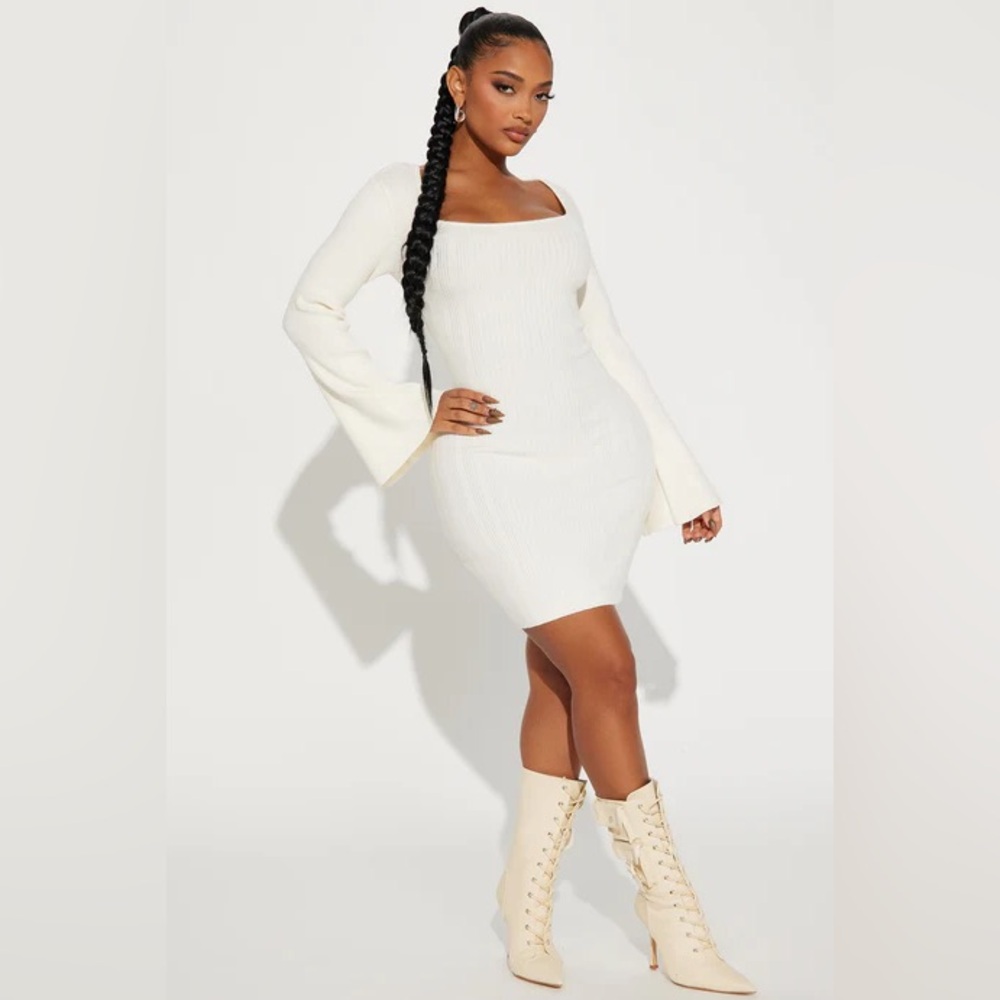 Fashion Nova White Mini Dress